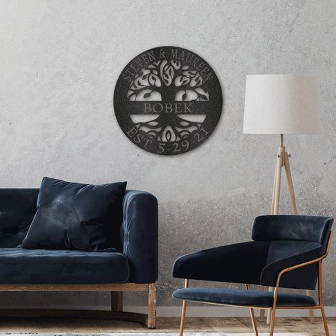 Custom Elaborate Tree Of Life Wall Art